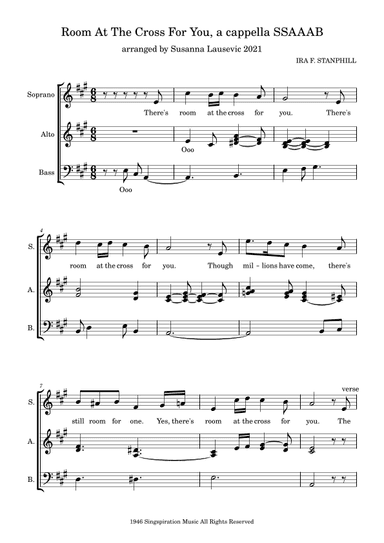 Room At The Cross For You (arr. Susanna Lausevic)