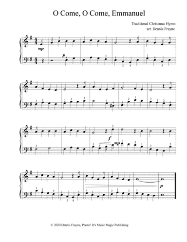 O Come, O Come, Emmanuel (O Come O Come Emmanuel) (arr. Dennis Frayne)