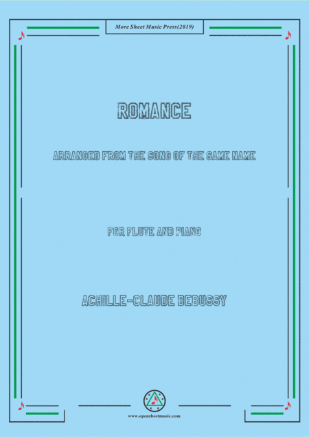 Debussy-Romance,for Flute and Piano (arr. MSM)