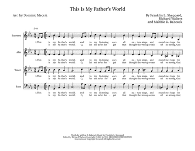 This Is My Father's World (arr. Dominic Meccia)