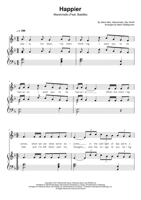 Happier (arr. Mario Stallbaumer)