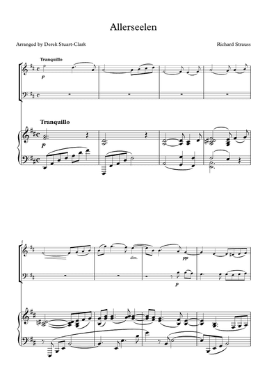 Allerseelen (arr. Derek STUART-CLARK)