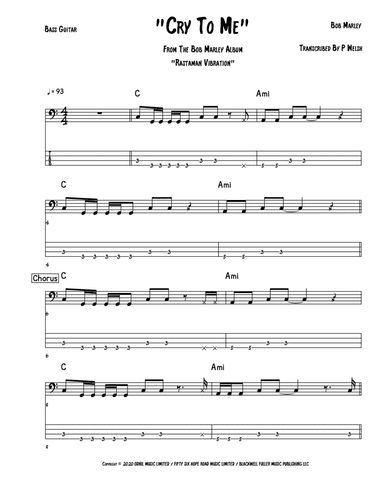 Cry To Me (arr. Accubass)