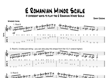 E Romanian Minor Scale (4 Ways to Play)