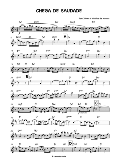 Chega De Saudade (no More Blues) (arr. Leonardo Cunha)