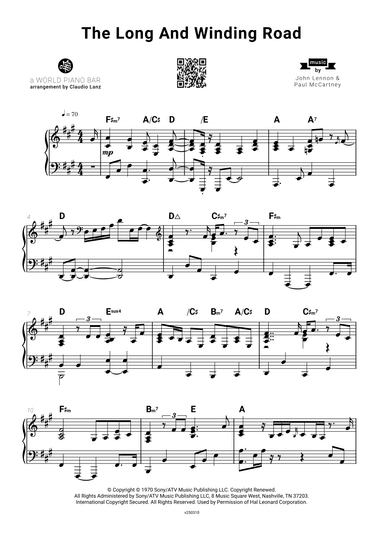 The Long And Winding Road (arr. World Piano Bar)