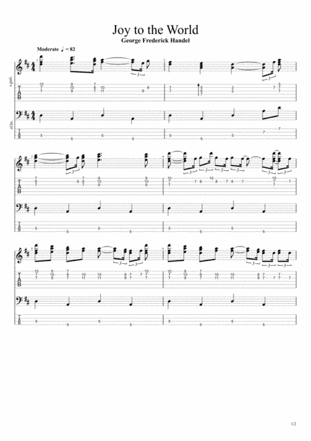 Joy to the World for bass and guitar duet (arr. Hugo Neves)