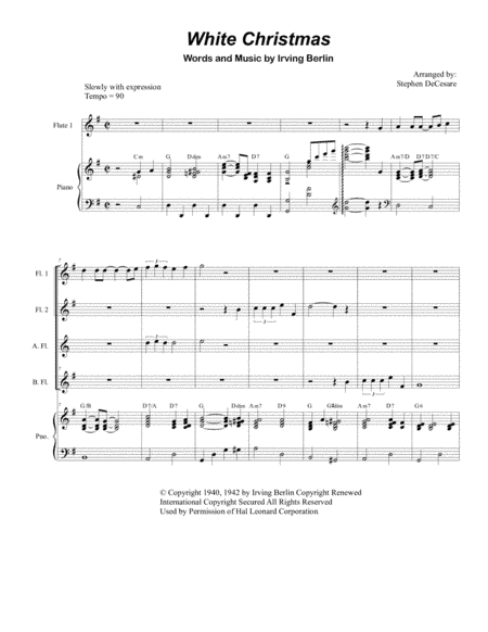 White Christmas (arr. Stephen DeCesare)