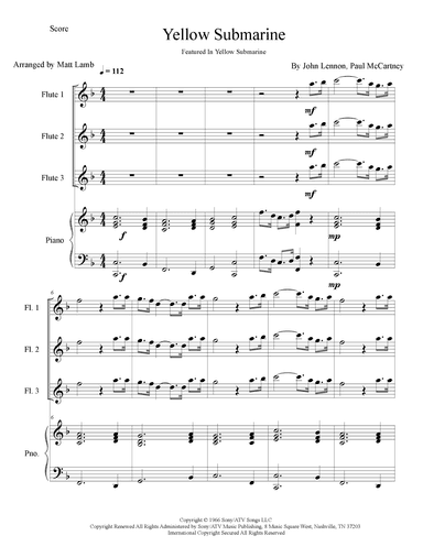 Yellow Submarine (arr. Matt Lamb)