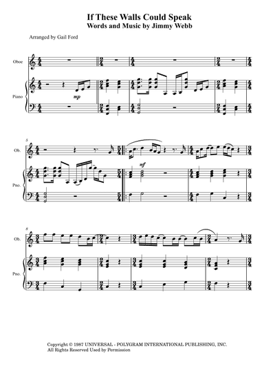 If These Walls Could Speak (arr. Gail Ford)