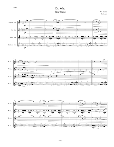 Doctor Who Theme (arr. Katie Vedder)