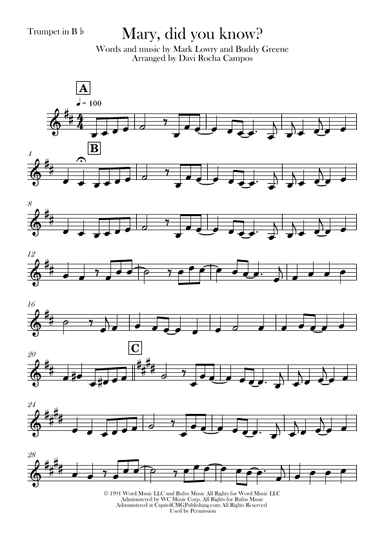 Mary, Did You Know? (arr. Davi Rocha Campos)