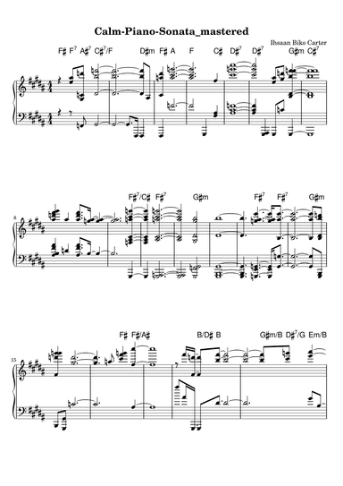 Calm Piano Sonata