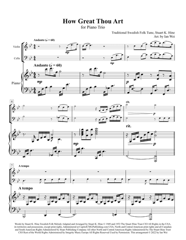 How Great Thou Art (arr. Ian Wei)