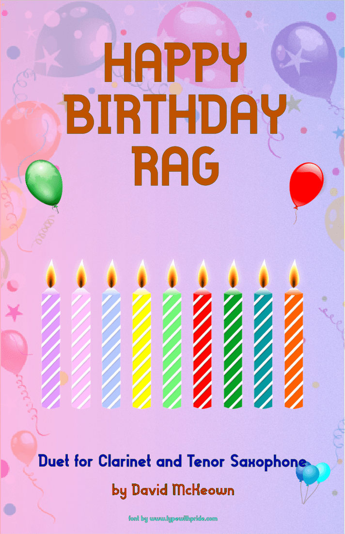 Happy Birthday Rag, for Clarinet and Tenor Saxophone Duet (arr. David McKeown)