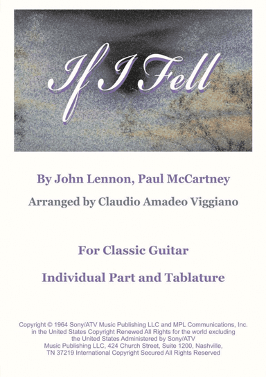 If I Fell (arr. Claudio Amadeo Viggiano)