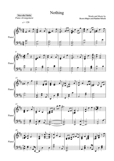 Nothin' On You (arr. Marvella Fidelia)