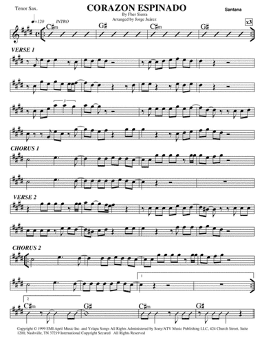 Corazon Espinado (arr. Jorge Juárez)