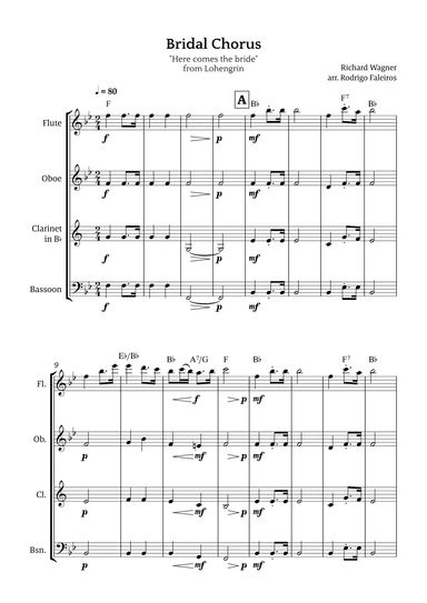 Bridal Chorus (Here Comes The Bride) (arr. Rodrigo Faleiros)
