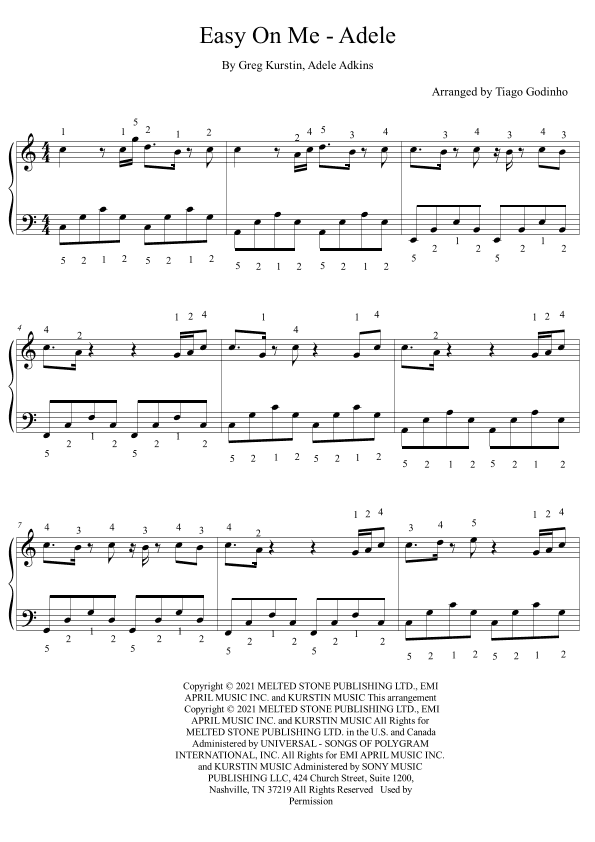 Easy On Me (arr. Tiago Godinho)