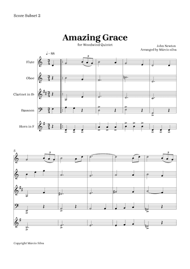 Amazing grace (arr. Márcio Silva)