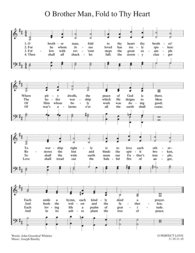 O Brother Man, Fold to Thy Heart (arr. Leatherman Music Services)