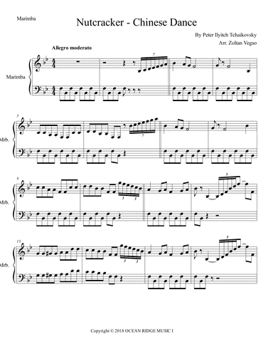 Nutcracker - Chinese Dance (arr. Zoltan Vegso)