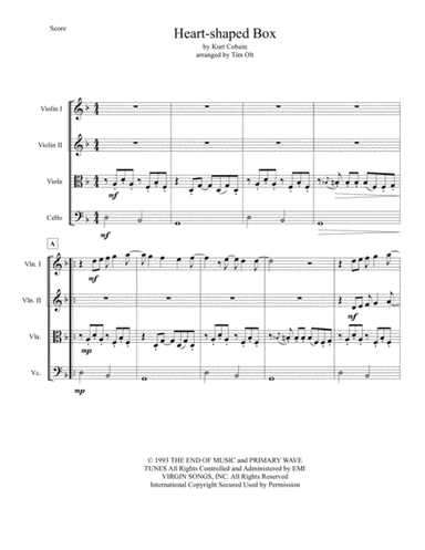 Heart Shaped Box (arr. Tim Olt)