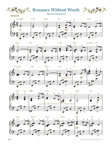 Romance Without Words (Romance sans paroles Op. 17 No. 3) (arr. Gaili Schoen for TheMusicRemedy.com)