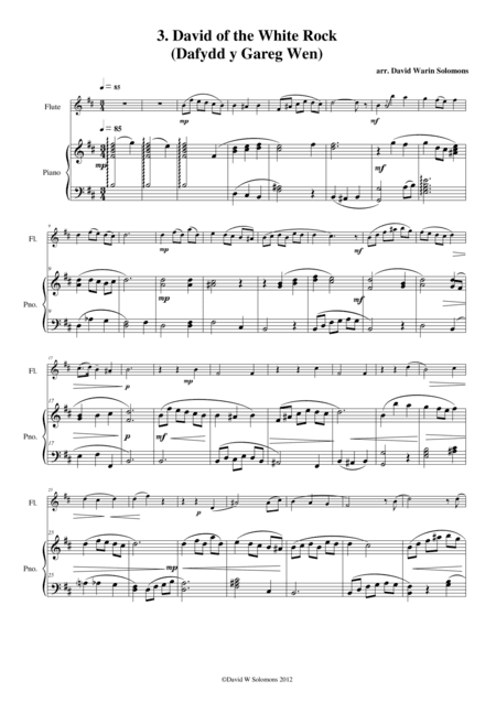 David of the White Rock (Flute and Piano) (arr. David Warin Solomons)
