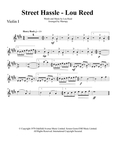 Street Hassle (arr. Marmpy)