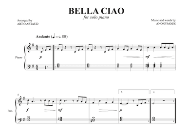 Bella Ciao (arr. Art.o Artaud)