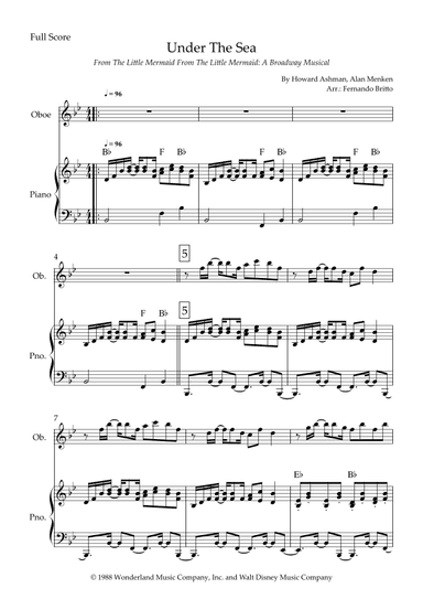 Under The Sea (arr. Fernando Britto)