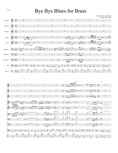 Bye Bye Blues (arr. Ken Pollitt)