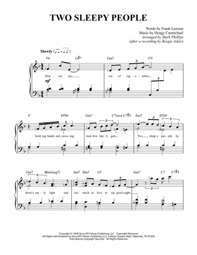 Two Sleepy People (arr. Mark Phillips)