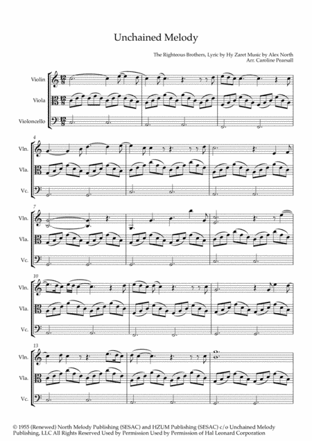 Unchained Melody (arr. Caroline Pearsall)