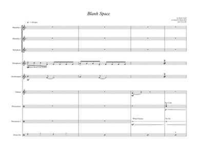 Blank Space (arr. Justin Ball, Chris Ha)