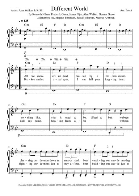 Different World (arr. Erupt)