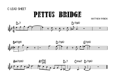 Pettus Bridge (C Lead Sheet)
