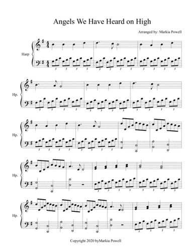 Angels We Have Heard on High (for harp) (arr. Markia Powell)