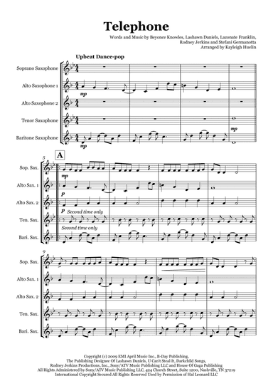 Telephone (feat. Beyonce) (arr. Kayleigh Huelin)