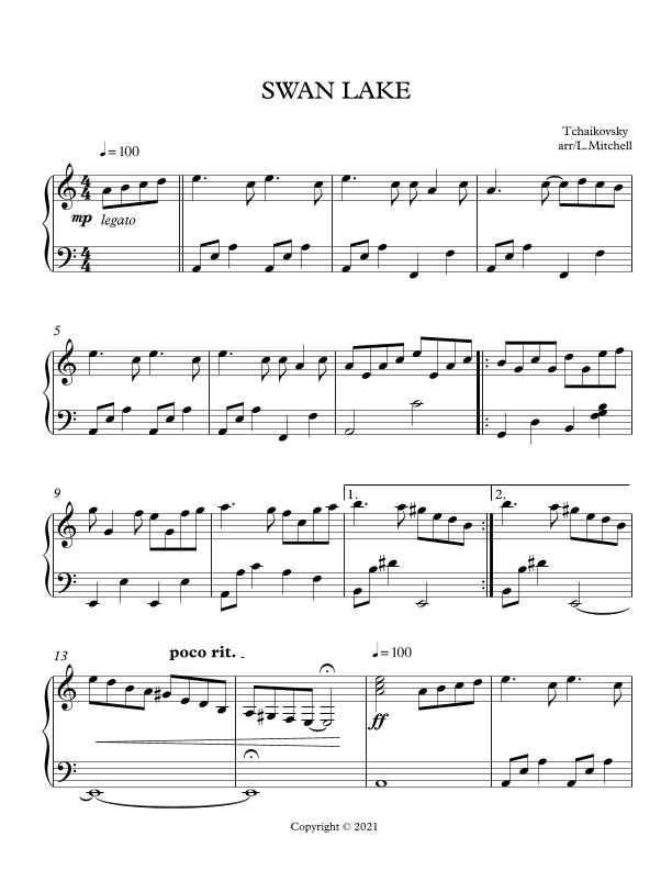 SWAN LAKE (arr. Lee Mitchell)