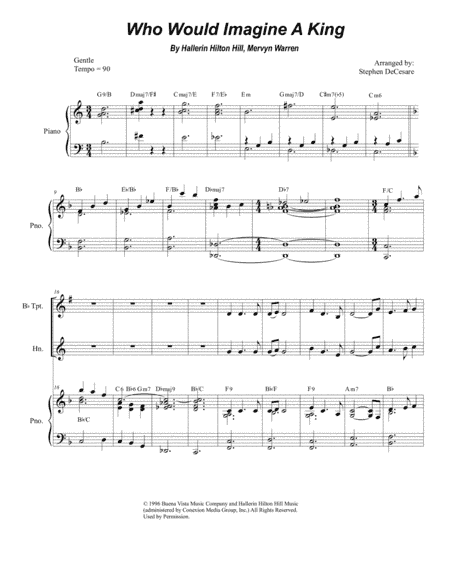 Who Would Imagine A King (arr. Stephen DeCesare)