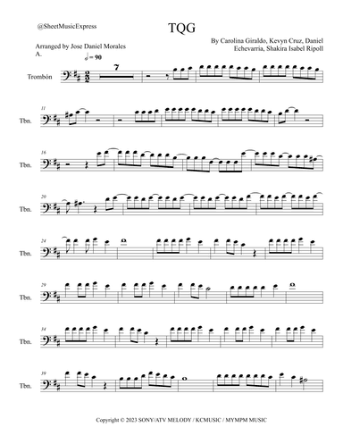 Tqg (arr. Sheet Music Express)