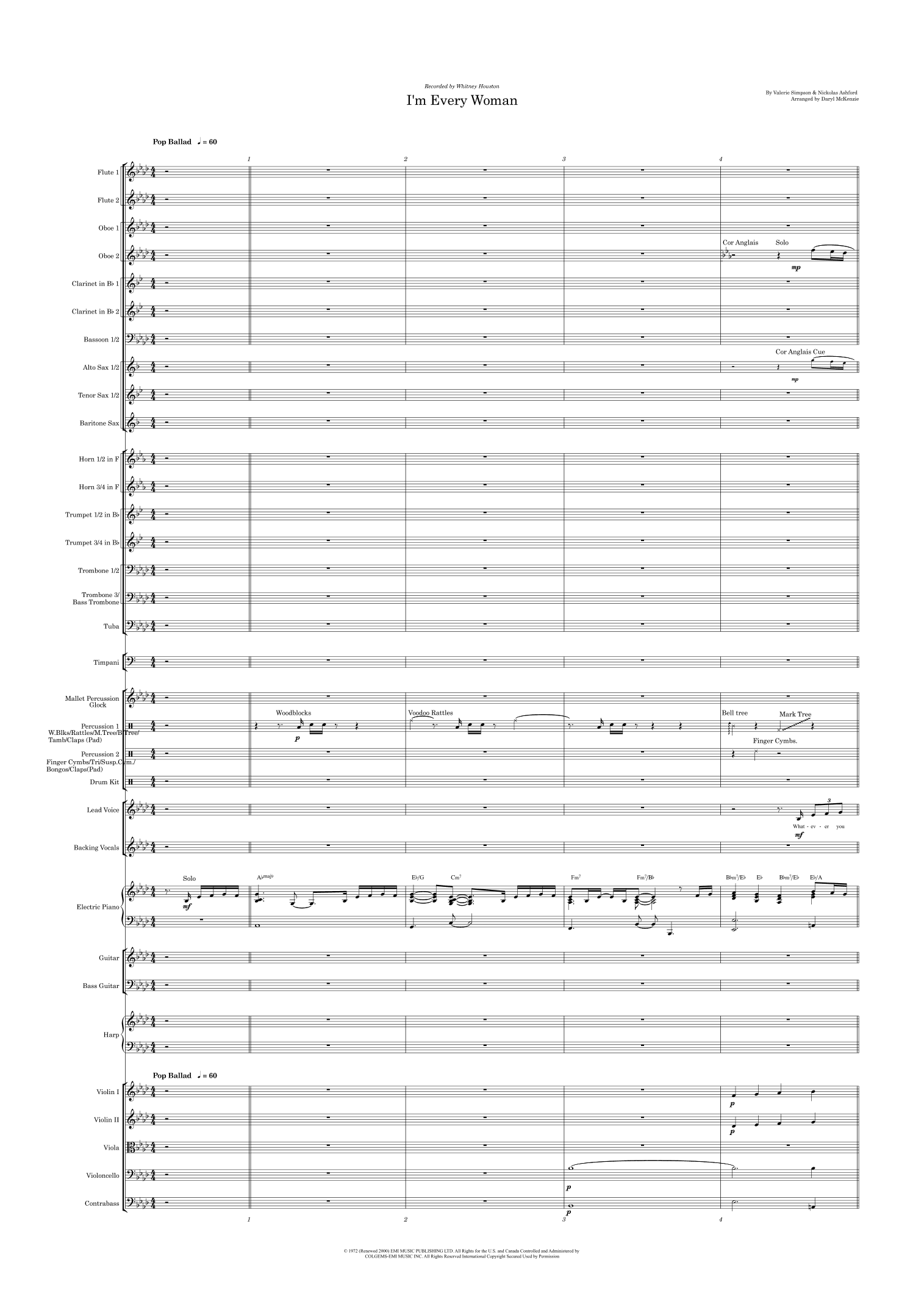 I'm Every Woman (arr. Daryl McKenzie)