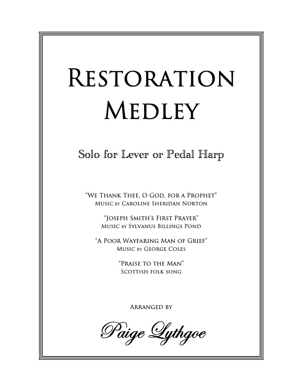 Restoration Medley - Lever or Pedal Harp Solo (arr. Paige Lythgoe)