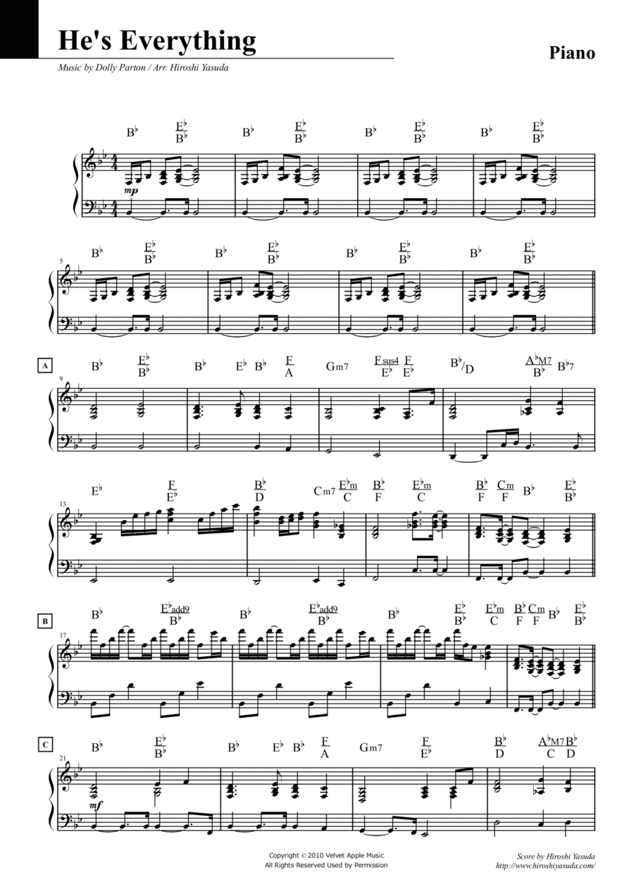 He's Everything (arr. Hiroshi Yasuda)