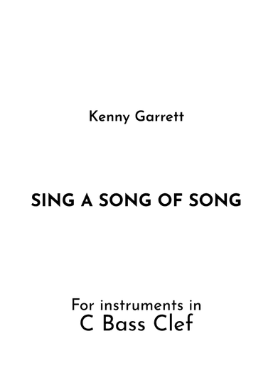 Sing A Song Of Song (arr. Jireh J.)