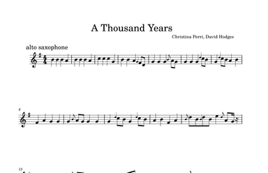 A Thousand Years (arr. julio cesar)