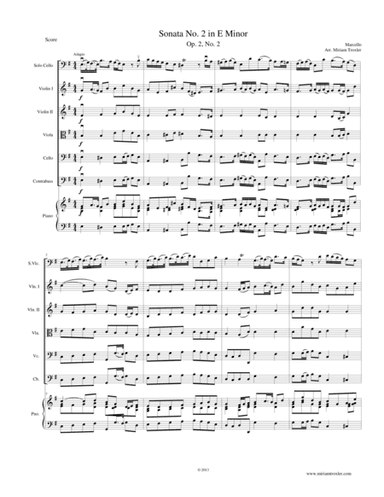 Sonata No. 2 in E Minor, Op. 2, No. 2 (arr. Miriam Troxler)